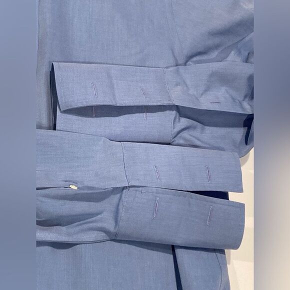 Brooks Brothers Men’s Regent Button Down Shirt Blue Size S - Needs Cuff Links - Picture 10 of 12